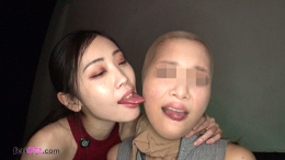フェチ：レズ：パンストは履くものじゃなくて被るものよ蘭ちゃん‼杏姉さんの愛の顔面舐め指導レズ