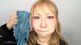 フェチ：レズ：朝から数時間でこの汚れ⁉桐谷すずねちゃんの下着鑑賞