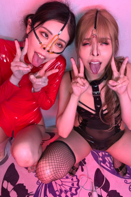 9頭身美女お2人の刺さる性癖...【TWO PIG～鼻フックdeバトルtoエロス～】